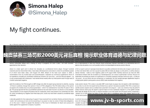 魏震禁赛三场罚款2000美元背后真相 揭示职业体育道德与纪律问题